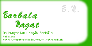 borbala magat business card